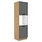 Luna 60DP-210 2F kuhinjski element 2 vrata 60x55x210 cm tamno siva/natur (artisan hrast)