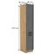 Luna 40DK-210 2F kuhinjski element 2 vrata 40x55x210 cm tamno siva/natur (artisan),2