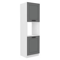 Luna 60DP-210 2F kuhinjski element 2 vrata 60x55x210 cm tamno siva/bijela