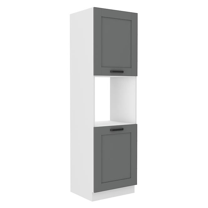 Luna 60DP-210 2F kuhinjski element 2 vrata 60x55x210 cm tamno siva/bijela