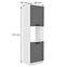 Luna 60DP-210 2F kuhinjski element 2 vrata 60x55x210 cm tamno siva/bijela,2
