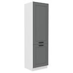 Luna 60LO-210 2F kuhinjski element za frižider 2 vrata 60x55x210 cm tamno siva/bijela