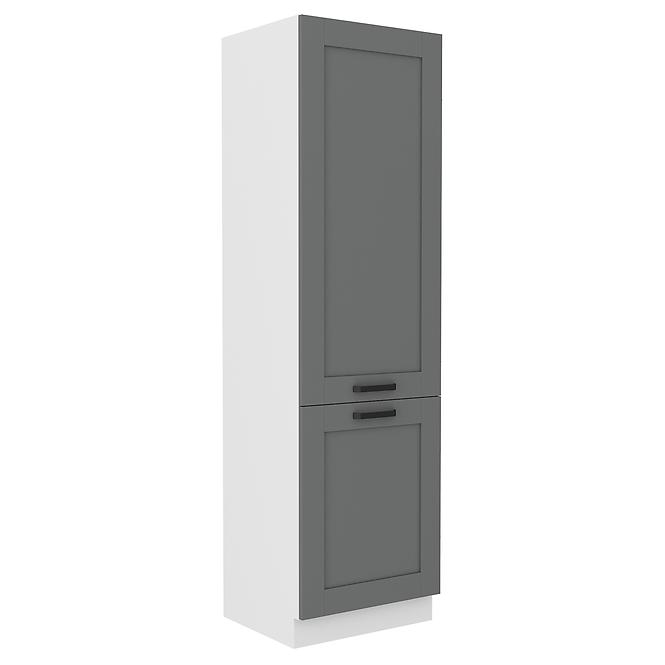 Luna 60LO-210 2F kuhinjski element za frižider 2 vrata 60x55x210 cm tamno siva/bijela