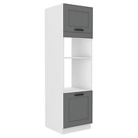 Luna 60DMP-210 2F kuhinjski element 2 vrata 60x55x210cm tamno siva/bijela
