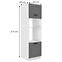 Luna 60DMP-210 2F kuhinjski element 2 vrata 60x55x210cm tamno siva/bijela,2