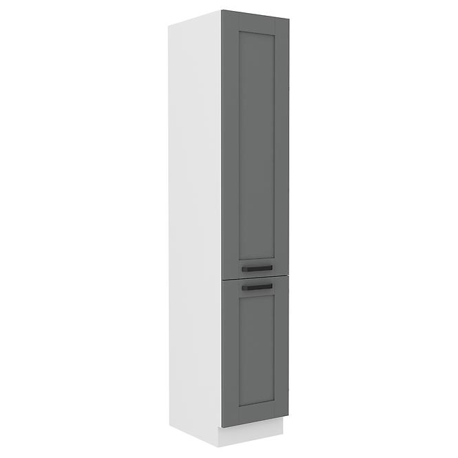 Luna 40DK-210 2F kuhinjski element 2 vrata 60x55x210 cm tamno siva/bijela