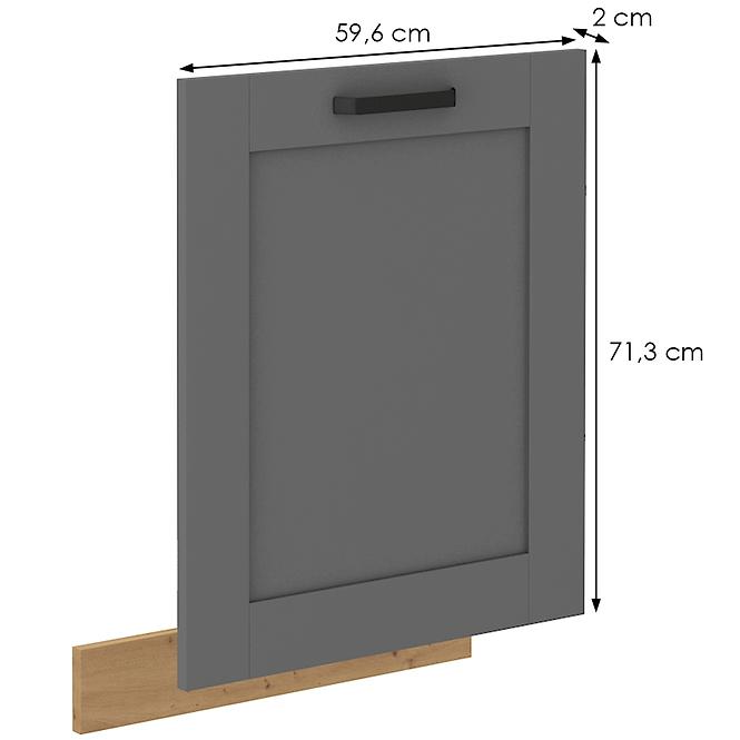 Luna kuhinjska fronta 59,6x2x71,3 cm tamno siva