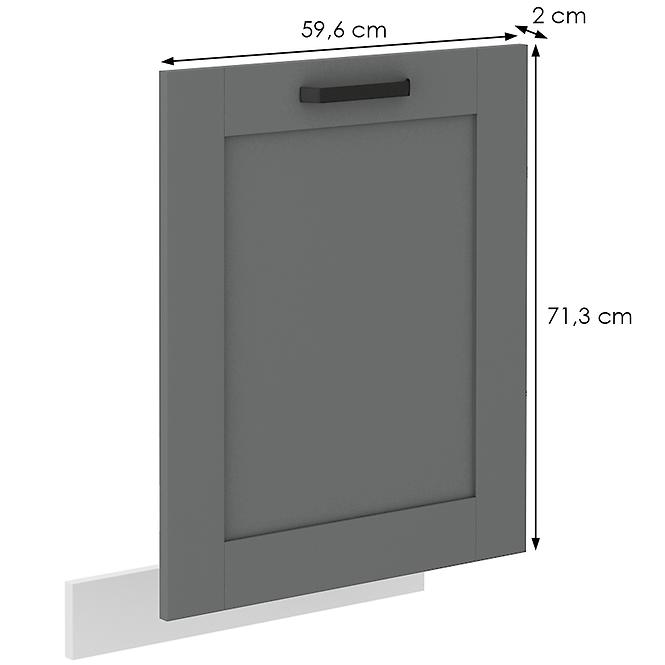 Luna kuhinjska fronta 59,6x2x71,3 cm tamno siva