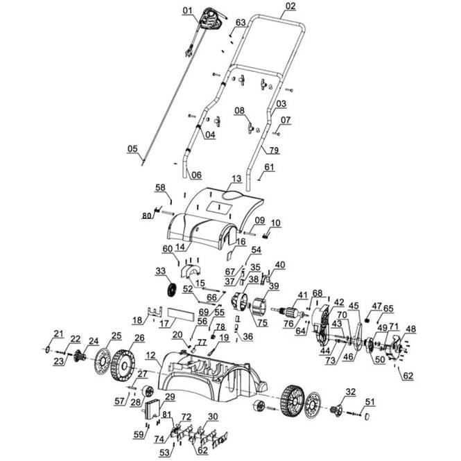 Električni vertikulator EINHELL GC-SA 1231