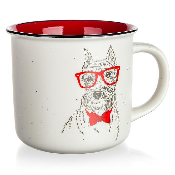 Keramička šalica dog with glasses 400ml 60223158