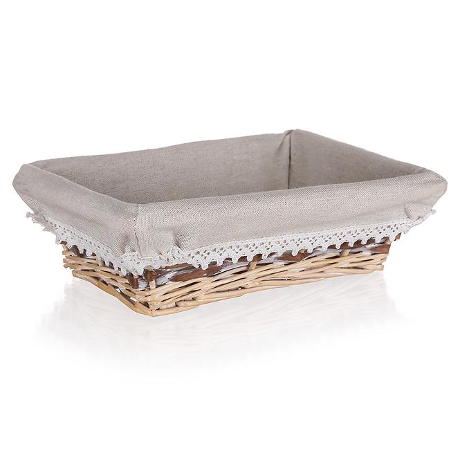 Pletena košara duo 26x18x7,5 cm smeđa 63940542