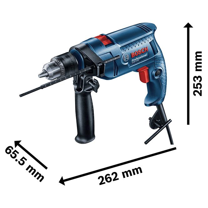 Udarna bušilica Bosch prof. GSB 550 + 41 TI set pribora