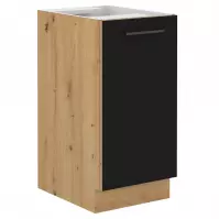 Modena kuhinjski element 40D1F BB 40x52x82 natur (artisan hrast)/crna