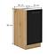 Modena kuhinjski element 40D1F BB 40x52x82 natur (artisan hrast)/crna,2
