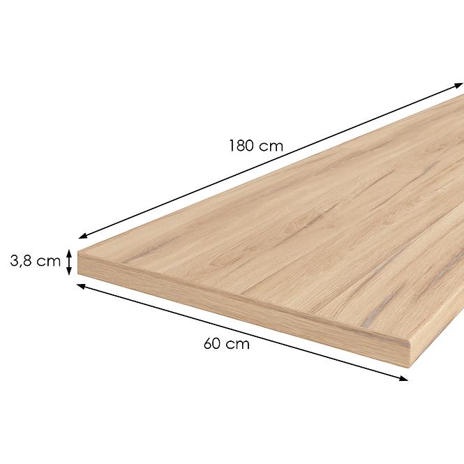 Radna ploča 180 cm/38 mm hrast estana svijetli / R20367