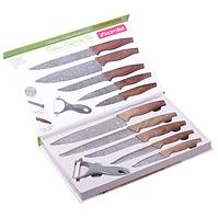 Set noževa + guljač, 6 elemenata u kutiji