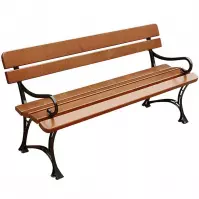 Kraljevska klupa s naslonima za ruke boje čempresa Kraljevska klupa s naslonima za ruke boje čempresa