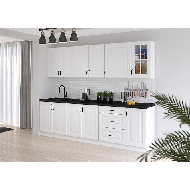 Stilo blok kuhinja 260x52x200 cm bijela