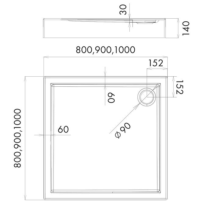 VANICKA STV.ASTROII 100X100X14 ZAB.STABIL AQM0162