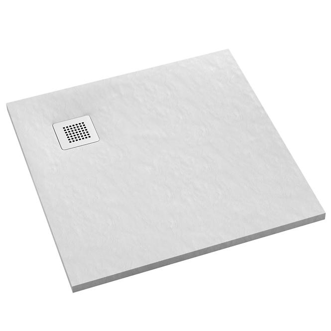 TUŠ KADE S BIJELIM KAMENOM 80X80X3,5 3.3100/B/ST-M2