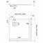TUŠ KADE S BIJELIM KAMENOM 80X80X3,5 3.3100/B/ST-M2,2