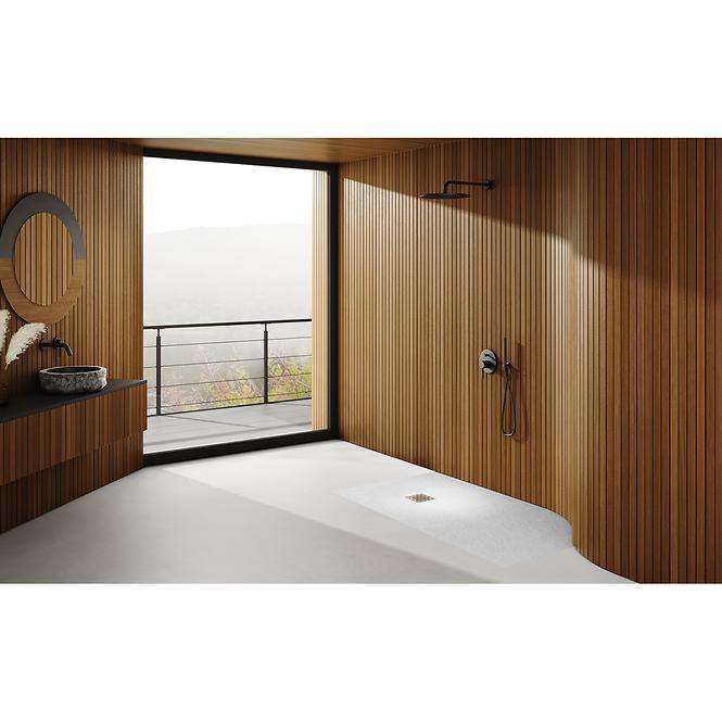 TUŠ KADE S BIJELIM KAMENOM 80X80X3,5 3.3100/B/ST-M2