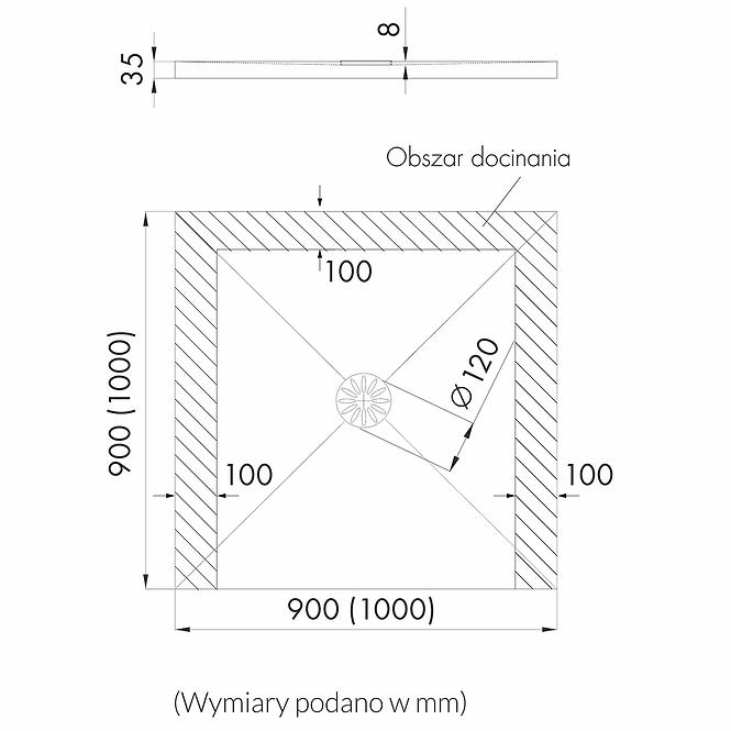 LUKSUZNA KADA 100X100X3,5 3.042