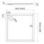 TUŠ KADE CASPAR NOVI CEMENTNI KAMEN 80X80X4,5 3.2330/CT,2