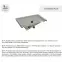 TUŠ KADE CASPAR NOVI CEMENTNI KAMEN 90X120X4,5 3.2347/C,3