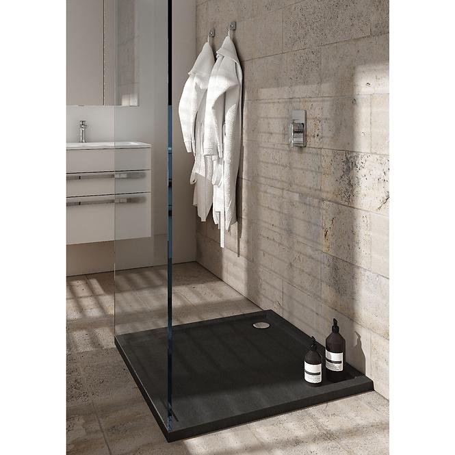 TUŠ KADE CASPER NOVI CRNI KAMEN 90X90X4,5 3.2331/C/ST