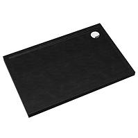 TUŠ KADE CASPER NOVI CRNI KAMEN 90X120X4,5 3.2347/C/