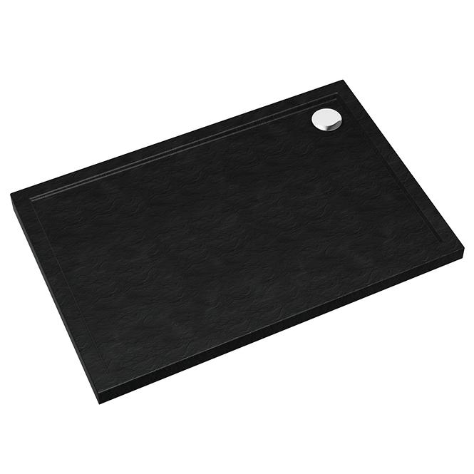 TUŠ KADE CASPER NOVI CRNI KAMEN 90X120X4,5 3.2347/C/