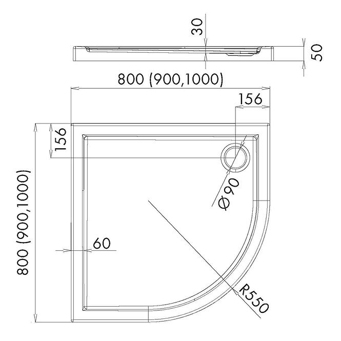 VANIČKA POL 80X80X5 R55 ESPERA AQM263