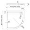 VANICKA POL CRNI KAMEN 90X90X5 R55 ESPERA AQM264CST,2