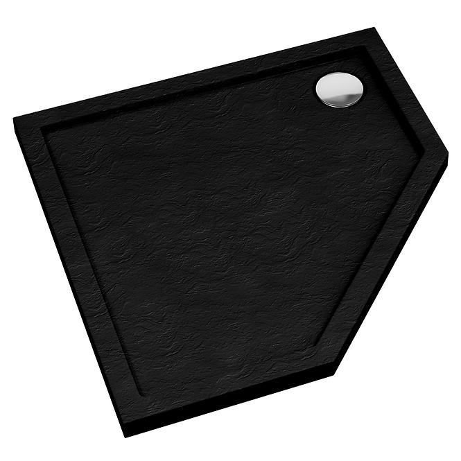 VANICKA PETEROKUTNI CRNI KAMEN 80X80X5 ESPERA AQM239