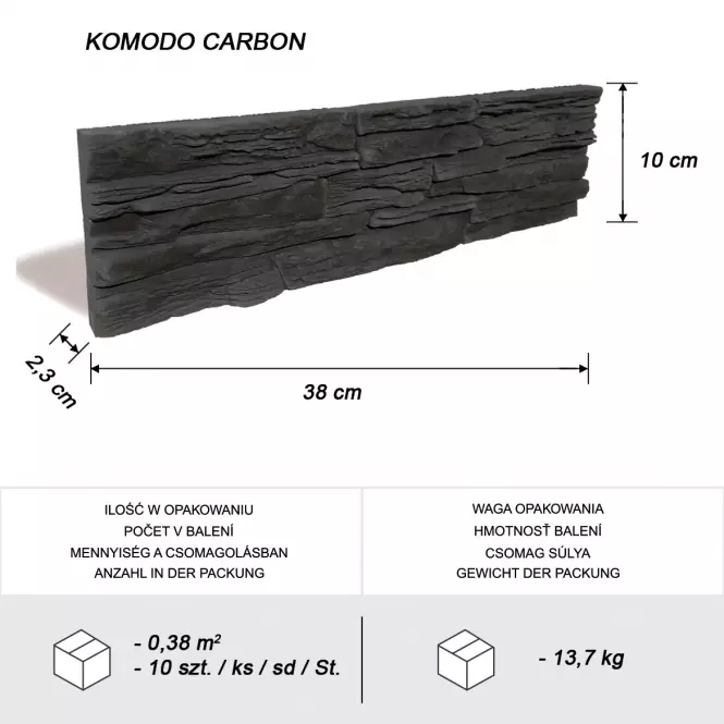 Kamen Komodo Carbon pak=0.38 m2
