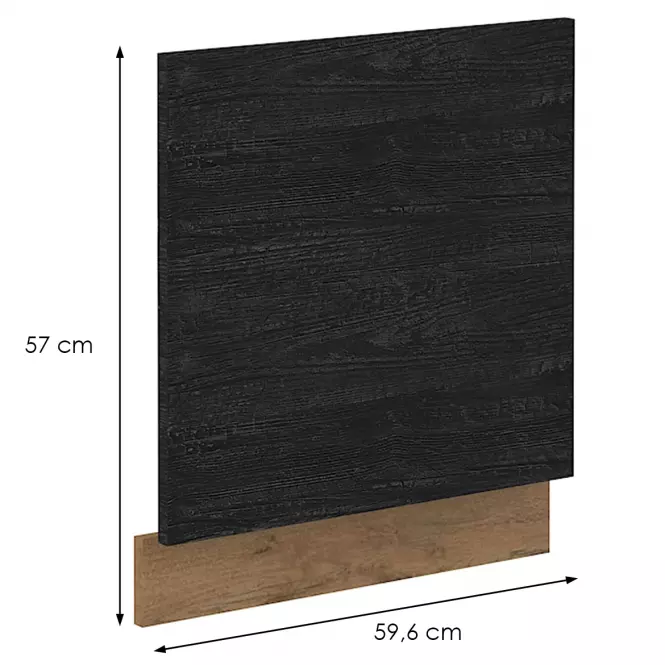 Vigo Dark kuhinjska fronta za perilicu 57x59,6 cm crna,2