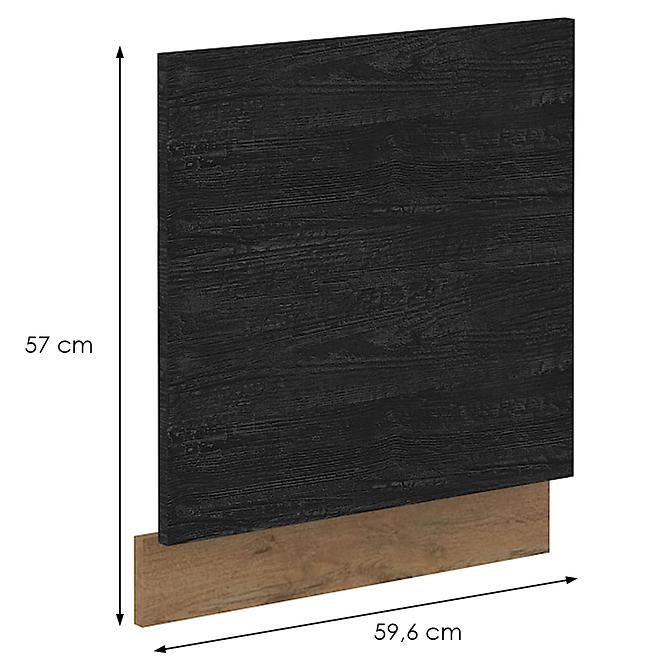 Vigo Dark kuhinjska fronta za perilicu 57x59,6 cm crna