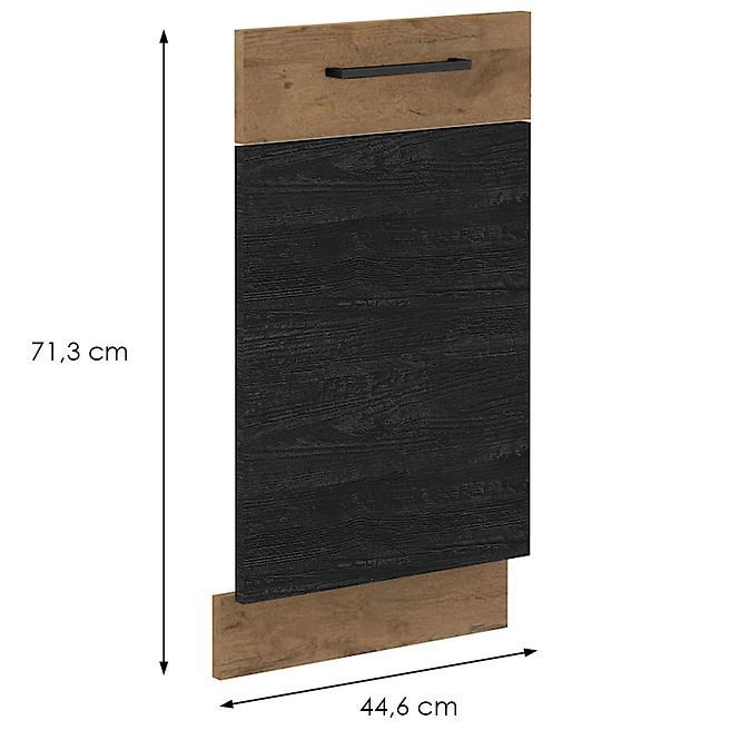 Vigo Dark kuhinjska fronta za perilicu 71,3x44,6 cm crna