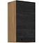 Vigo 40G-72 1F kuhinjski element 1 vrata 40x30,6x72 cm natur (artisan hrast)/tamno sivi