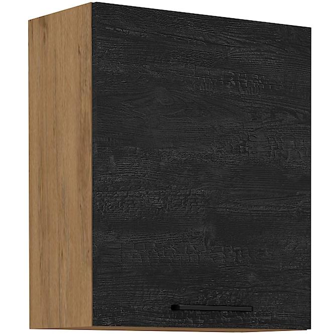 Vigo 60G-72 1F kuhinjski element 1 vrata 60x30,6x72 cm natur (artisan hrast)/tamno sivi