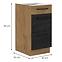 Vigo 40D 3S BB kuhinjski element 3 ladice 40x51,6x82 cm hrast/tamno sivi,2