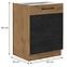 Vigo 60D 1F BB kuhinjski element 1 vrata+1 ladica 60x51,6x82 cm hrast/tamno sivi,2