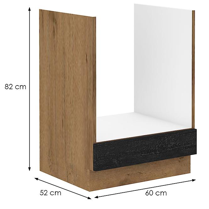 Vigo 60DG BB kuhinjski element 60x51,6x82 cm hrast/tamno sivi