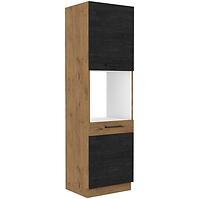 Vigo 60DP-210 2F kuhinjski element 2 vrata 60x55,6x210 cm hrast/tamno sivi