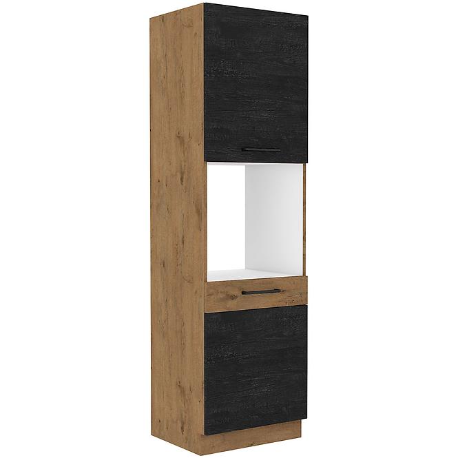 Vigo 60DP-210 2F kuhinjski element 2 vrata 60x55,6x210 cm hrast/tamno sivi
