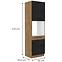 Vigo 60DP-210 2F kuhinjski element 2 vrata 60x55,6x210 cm hrast/tamno sivi,2