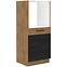 Vigo 60 DP-145 1F MB kuhinjski element 1 vrata+1 ladica 60x55,6x145 cm hrast/tamno sivi