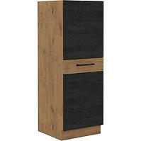 Vigo 50 DK-145 1F kuhinjski element 2 vrata 50x55,6x145 cm hrast/tamno sivi