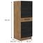 Vigo 50 DK-145 1F kuhinjski element 2 vrata 50x55,6x145 cm hrast/tamno sivi,2